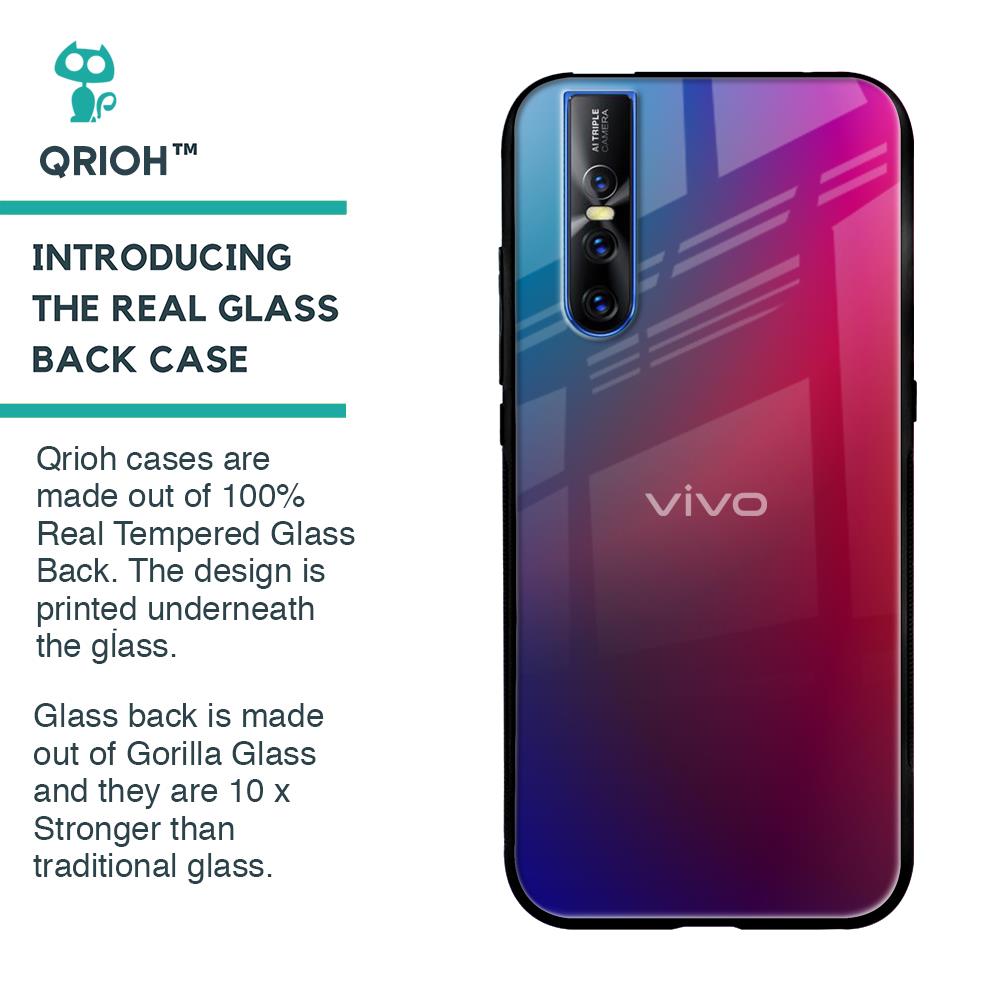 Magical Color Shade Glass Case for Vivo V15 Pro