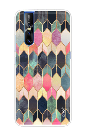 Shimmery Pattern Vivo V15 Pro Back Cover