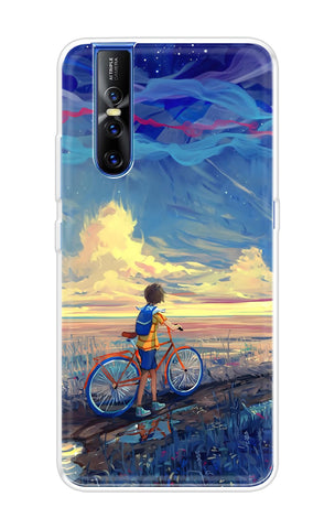 Riding Bicycle to Dreamland Vivo V15 Pro Back Cover