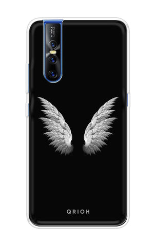 White Angel Wings Vivo V15 Pro Back Cover