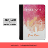 Pink Watercolor Custom Passport Cover