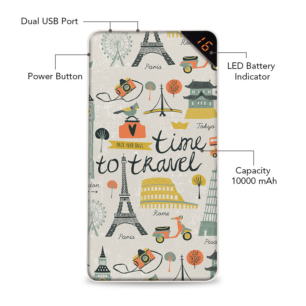 Time to Travel 10000 mAh Universal Power Bank