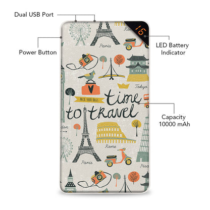 Time to Travel 10000 mAh Universal Power Bank