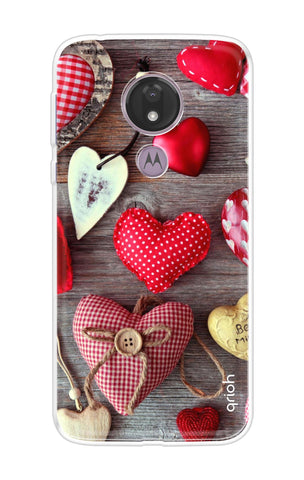 Valentine Hearts Motorola Moto G7 Power Back Cover