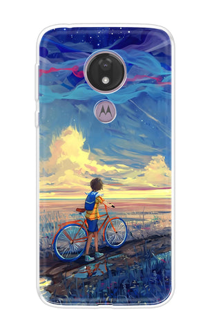 Riding Bicycle to Dreamland Motorola Moto G7 Power Back Cover