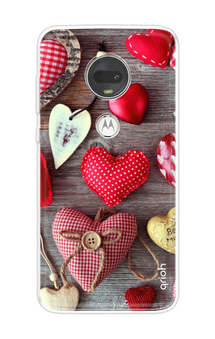 Valentine Hearts Motorola Moto G7 Back Cover