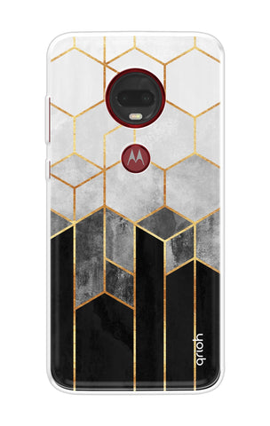 Hexagonal Pattern Motorola Moto G7 Plus Back Cover