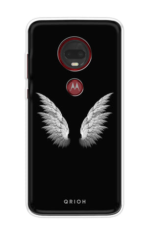 White Angel Wings Motorola Moto G7 Plus Back Cover