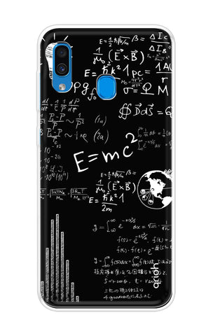Equation Doodle Samsung Galaxy A30 Back Cover