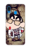 Nerdy Shinchan Samsung Galaxy A30 Back Cover