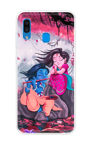 Radha Krishna Art Samsung Galaxy A30 Back Cover