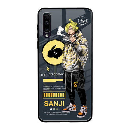 Cool Sanji Samsung Galaxy A50 Glass Back Cover Online