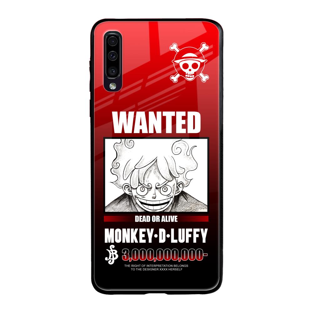Luffy Wanted Samsung Galaxy A50 Glass Back Cover Online