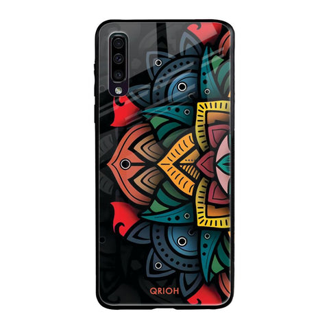 Retro Gorgeous Flower Samsung Galaxy A50 Glass Cases & Covers Online