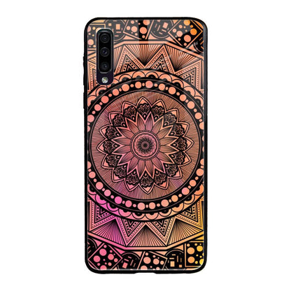 Floral Mandala Samsung Galaxy A50 Glass Back Cover Online