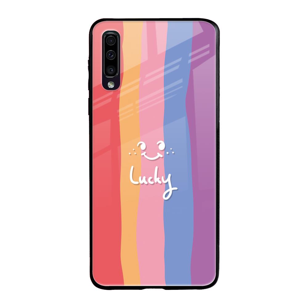 Lucky Abstract Samsung Galaxy A50 Glass Back Cover Online
