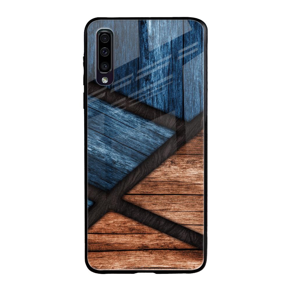 Wooden Tiles Samsung Galaxy A50 Glass Back Cover Online