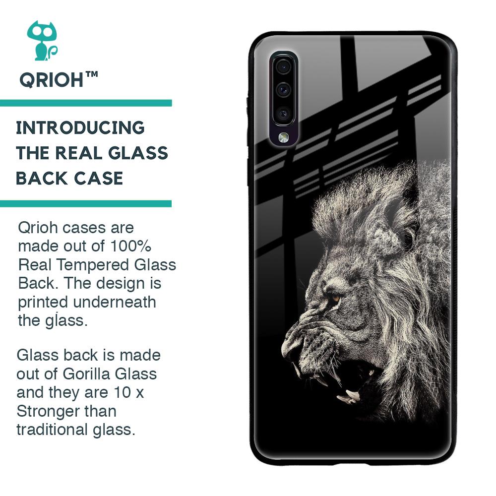 Brave Lion Glass case for Samsung Galaxy A50