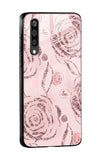 Shimmer Roses Glass case for Samsung Galaxy A50