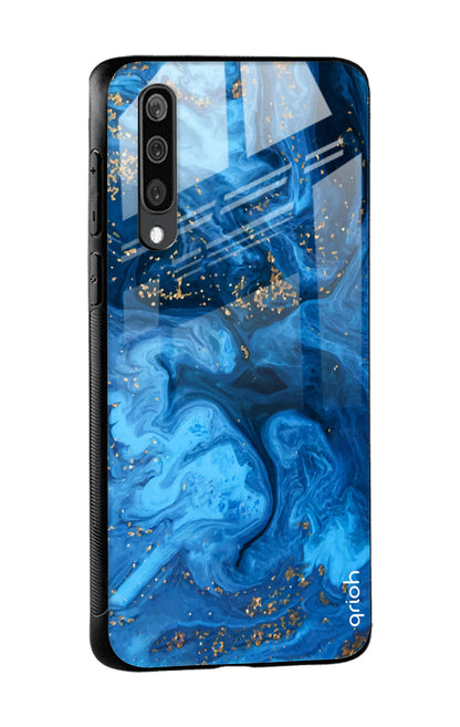 Gold Sprinkle Glass case for Samsung Galaxy A50