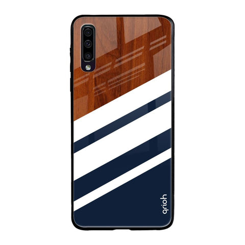 Bold Stripes Samsung Galaxy A50 Glass Cases & Covers Online
