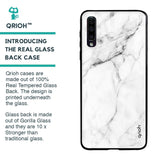 Modern White Marble Glass case for Samsung Galaxy A50