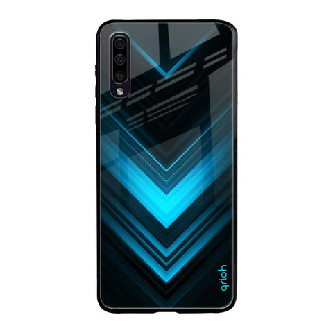 Vertical Blue Arrow Samsung Galaxy A50 Glass Cases & Covers Online