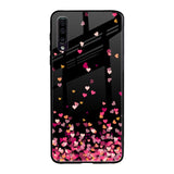 Heart Rain Fall Samsung Galaxy A50 Glass Cases & Covers Online