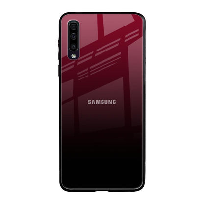 Wine Red Samsung Galaxy A50 Glass Back Cover Online