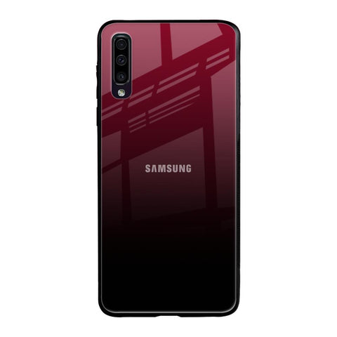 Wine Red Samsung Galaxy A50 Glass Back Cover Online
