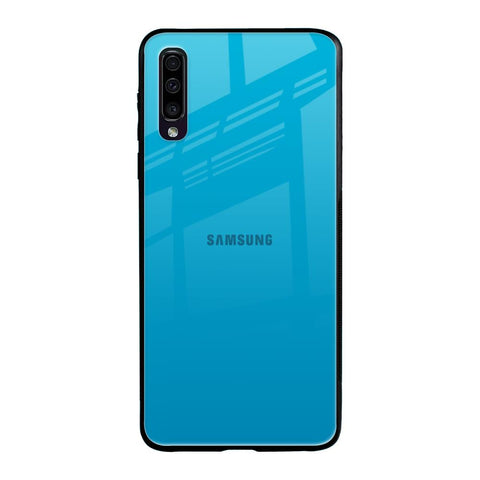 Blue Aqua Samsung Galaxy A50 Glass Back Cover Online