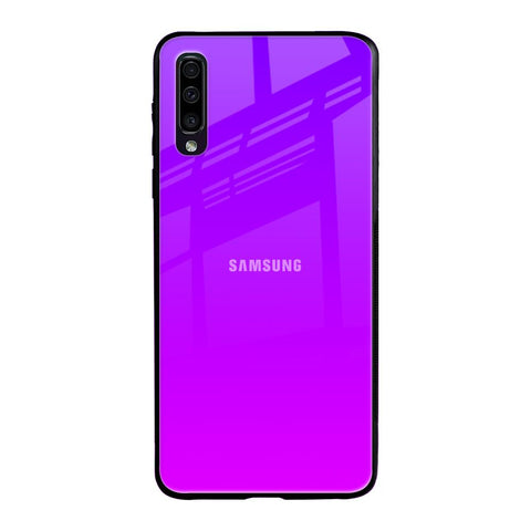 Purple Pink Samsung Galaxy A50 Glass Back Cover Online