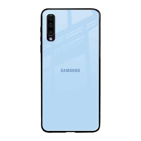 Pastel Sky Blue Samsung Galaxy A50 Glass Back Cover Online