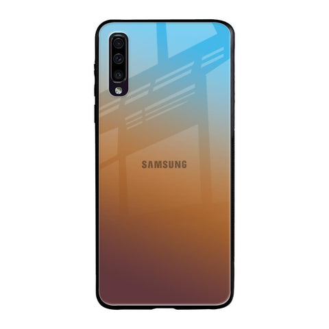 Rich Brown Samsung Galaxy A50 Glass Back Cover Online