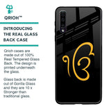 Luxury Fashion Initial Glass Case for Samsung Galaxy A50
