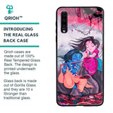 Radha Krishna Art Glass Case for Samsung Galaxy A50