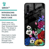 Rose Flower Bunch Art Glass Case for Samsung Galaxy A50