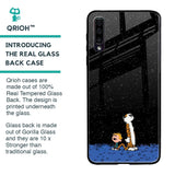 Night Sky Star Glass Case for Samsung Galaxy A50