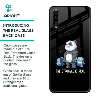 Real Struggle Glass Case for Samsung Galaxy A50