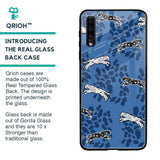 Blue Cheetah Glass Case for Samsung Galaxy A50