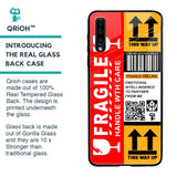 Handle With Care Glass Case for Samsung Galaxy A50