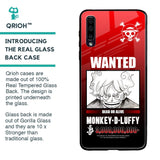 Luffy Wanted Glass Case for Samsung Galaxy A50