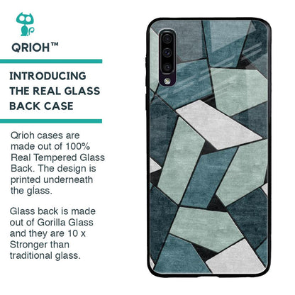 Abstact Tiles Glass Case for Samsung Galaxy A50