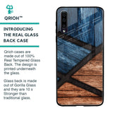 Wooden Tiles Glass Case for Samsung Galaxy A50