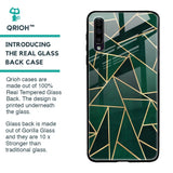 Abstract Green Glass Case For Samsung Galaxy A50