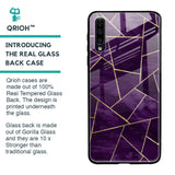 Geometric Purple Glass Case For Samsung Galaxy A50