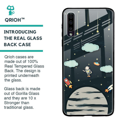 Astronaut Dream Glass Case For Samsung Galaxy A50