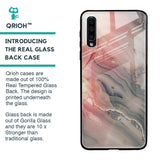 Pink And Grey Marble Glass Case For Samsung Galaxy A50