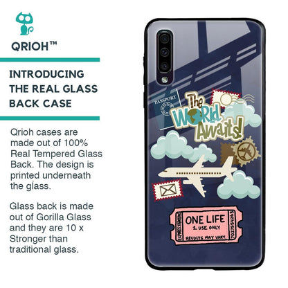 Tour The World Glass Case For Samsung Galaxy A50