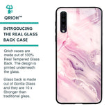Diamond Pink Gradient Glass Case For Samsung Galaxy A50